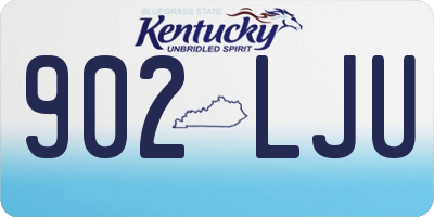 KY license plate 902LJU