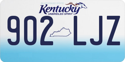 KY license plate 902LJZ