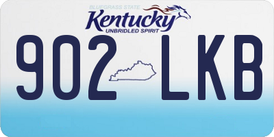 KY license plate 902LKB