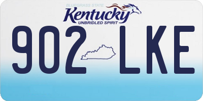 KY license plate 902LKE
