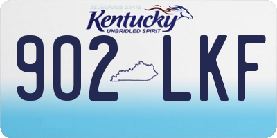 KY license plate 902LKF