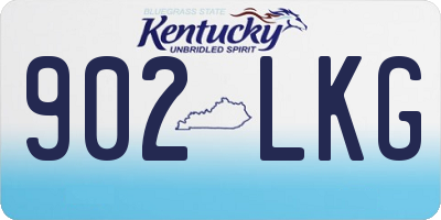 KY license plate 902LKG