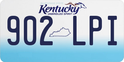 KY license plate 902LPI