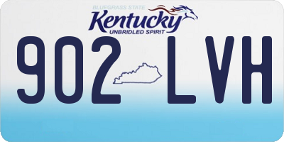 KY license plate 902LVH