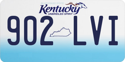 KY license plate 902LVI
