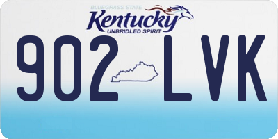 KY license plate 902LVK
