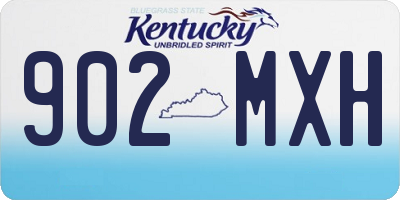 KY license plate 902MXH