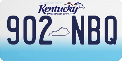 KY license plate 902NBQ