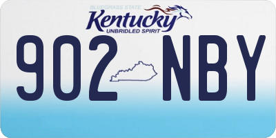 KY license plate 902NBY