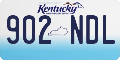 KY license plate 902NDL