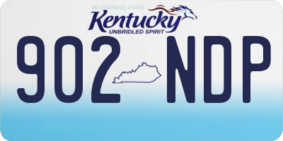 KY license plate 902NDP