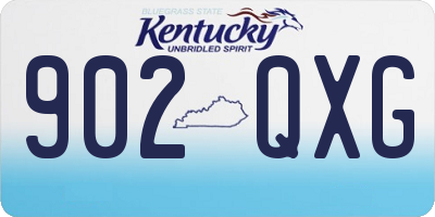 KY license plate 902QXG