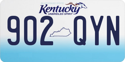 KY license plate 902QYN