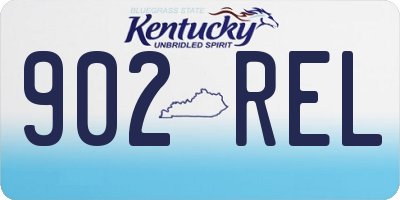 KY license plate 902REL