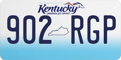 KY license plate 902RGP