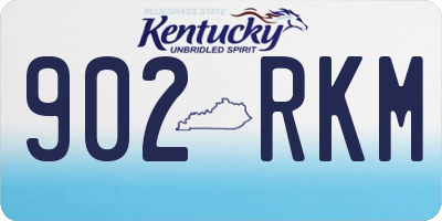 KY license plate 902RKM