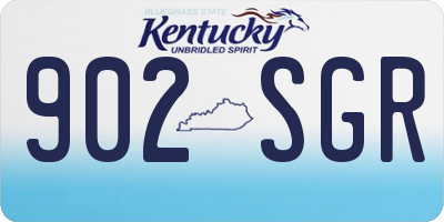 KY license plate 902SGR