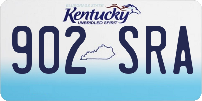 KY license plate 902SRA