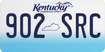 KY license plate 902SRC