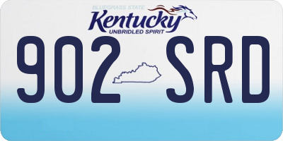 KY license plate 902SRD