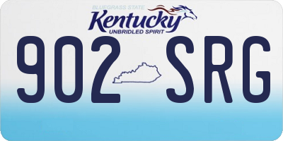 KY license plate 902SRG