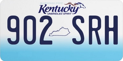 KY license plate 902SRH