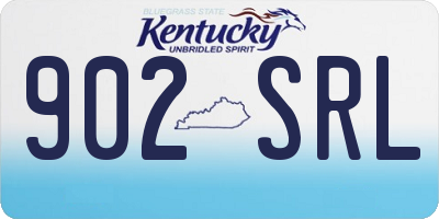 KY license plate 902SRL