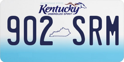 KY license plate 902SRM