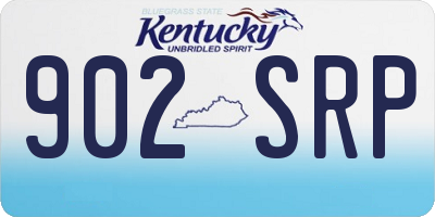 KY license plate 902SRP