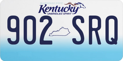 KY license plate 902SRQ