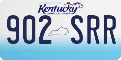 KY license plate 902SRR