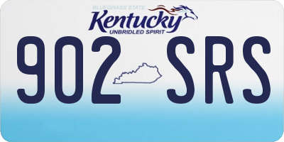 KY license plate 902SRS