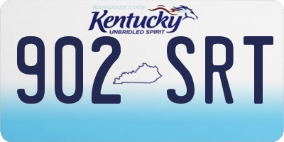 KY license plate 902SRT