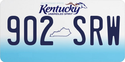 KY license plate 902SRW