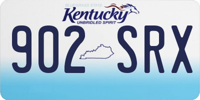 KY license plate 902SRX