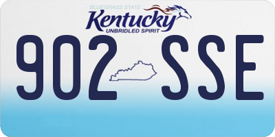 KY license plate 902SSE