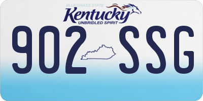 KY license plate 902SSG
