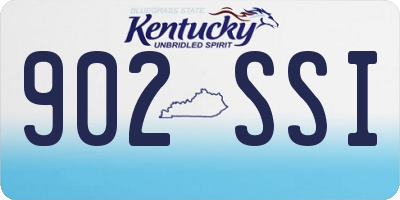 KY license plate 902SSI