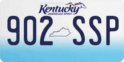 KY license plate 902SSP