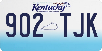 KY license plate 902TJK
