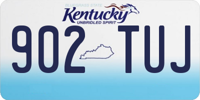 KY license plate 902TUJ