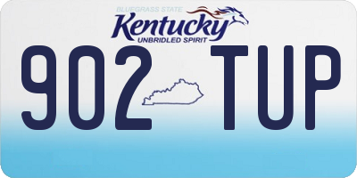 KY license plate 902TUP