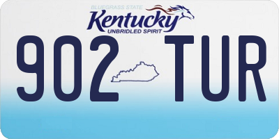 KY license plate 902TUR
