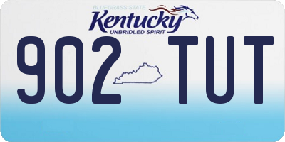 KY license plate 902TUT