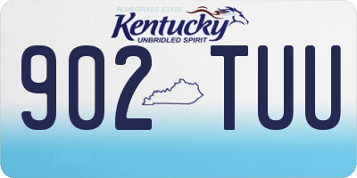 KY license plate 902TUU