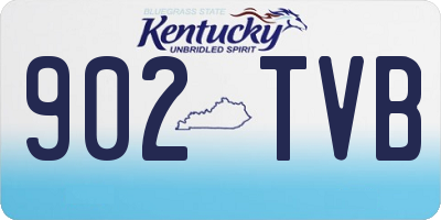 KY license plate 902TVB