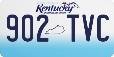 KY license plate 902TVC