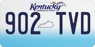 KY license plate 902TVD
