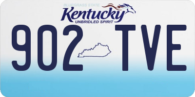 KY license plate 902TVE