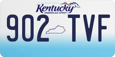 KY license plate 902TVF